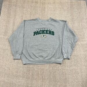 vintage Green Bay Packers sweatshirt mens 2xl Gray 2000s y2k NFL